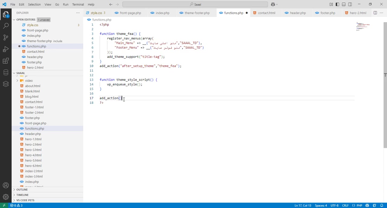 آموزش حرفه‌ای و تضمینی طراحی قالب وردپرس رایگان - قسمت 7 (آپدیت شده)