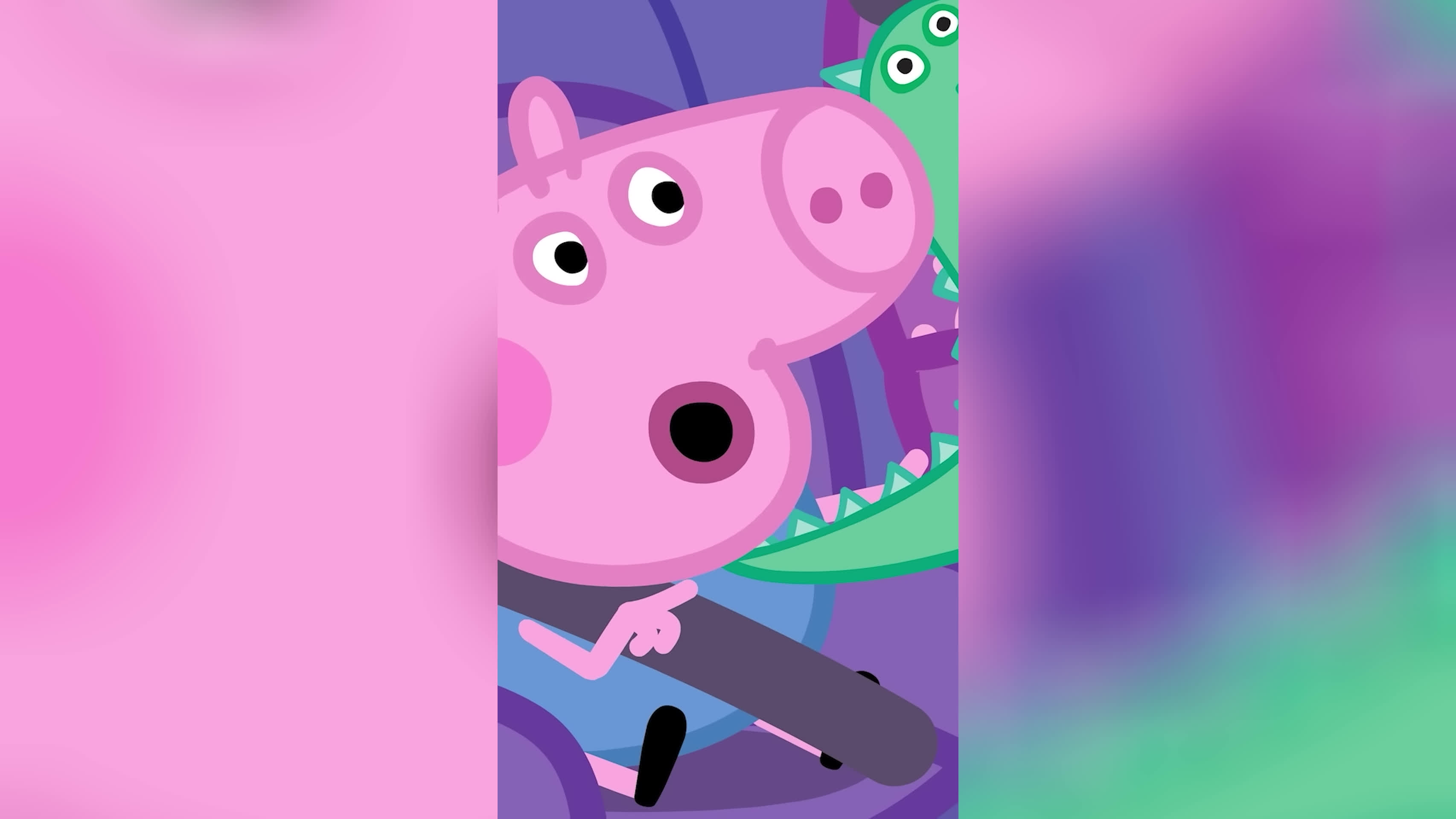 پوستر سفر وحشتناک دایناسوری با پپاپیگ کوتاه‌ها