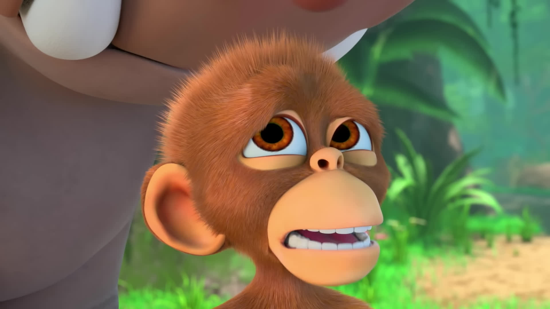 پوستر جنگلی مونکی و ترانک - عسل چسبناک وحشتخانه مغز وحشی کارتون...